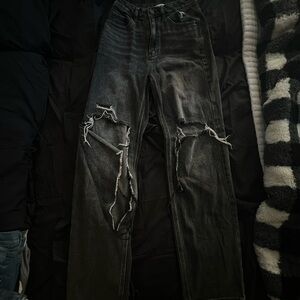 PacSun Black Skinny Distressed Jeans